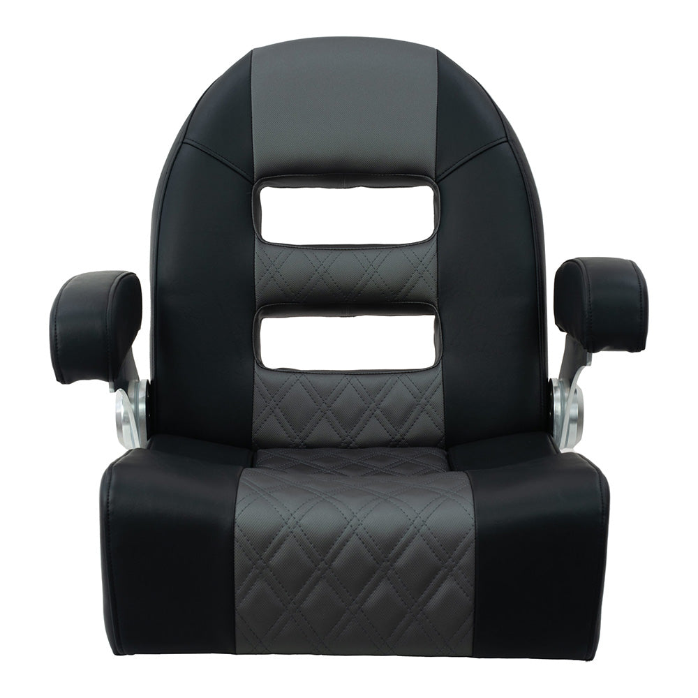 Springfield Console Helm Flip-Up - Black-Grey [1042035-BLK]