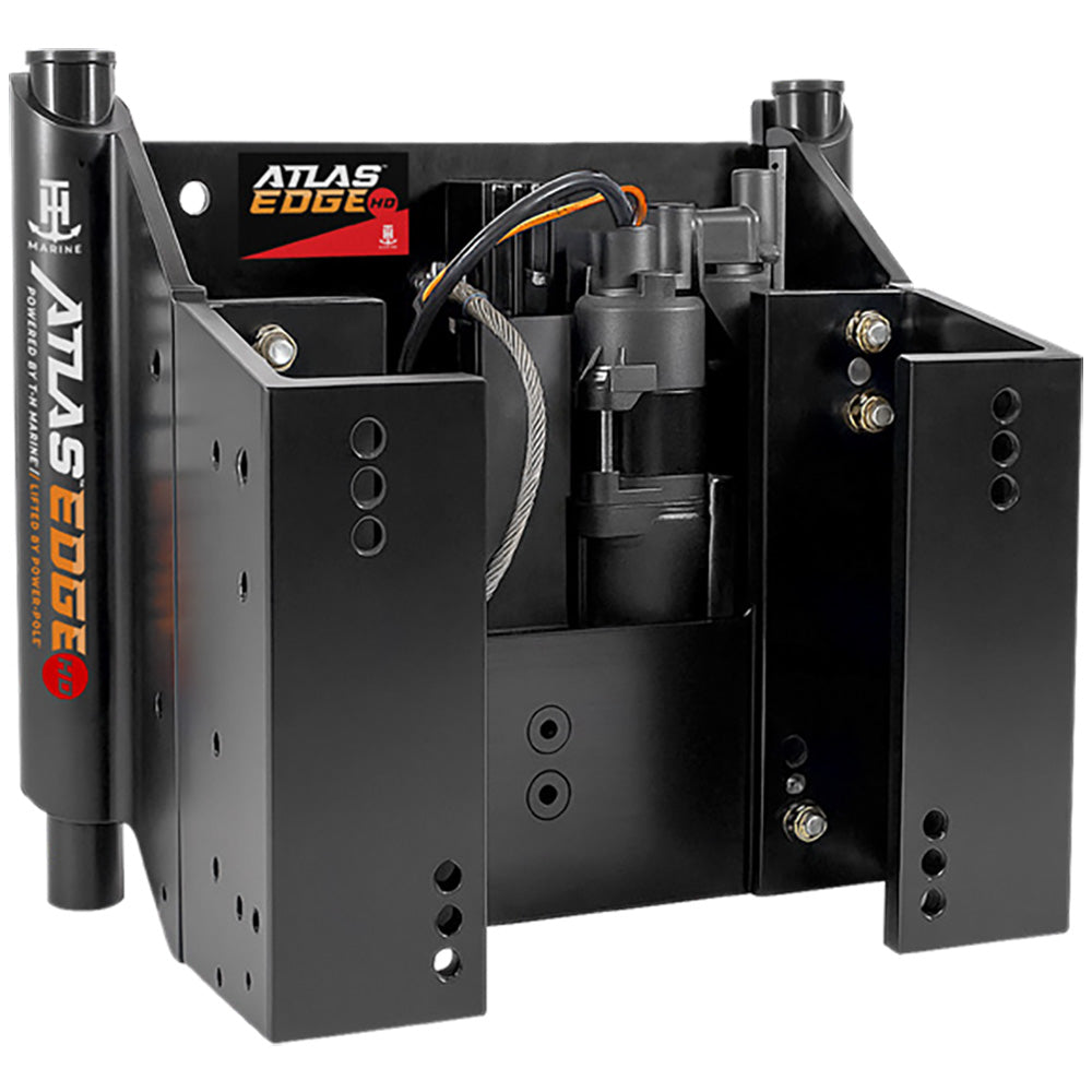 T-H Marine ATLAS EDGE 10" Set Back Hydraulic Jack Plate - Heavy Duty - Black [AHJE-10VHD-B-DP]