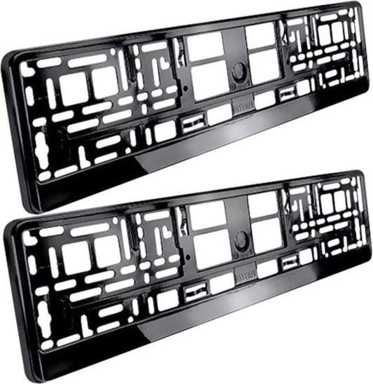 Xtrobb Universele Kentekenplaathouder - Perfect voor Europese Auto's - Zwart - 2 Stuks
