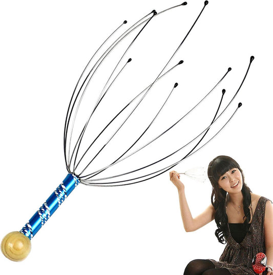 Hoofdmassage spin - 23 cm - Anti stress – Anti jeuk - Massage - kerstcadeau