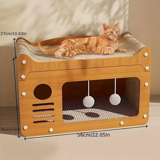 Luxury Cat Scratcher Apartment- HMT24CC