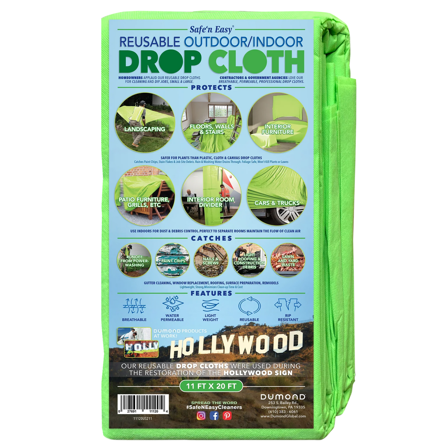 Safe ‘n Easy® Reusable Outdoor/Indoor Drop Cloth