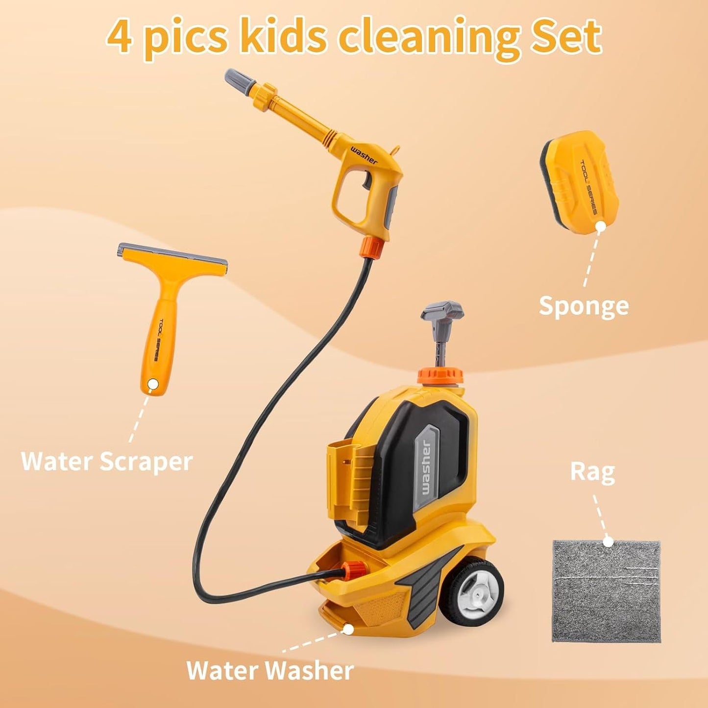 Multifunction Toy Spray Car Wash Set-M0JL