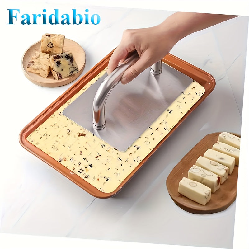 Stainless Steel Dough Compactor with Handle, Baking Tool TJR8L3D