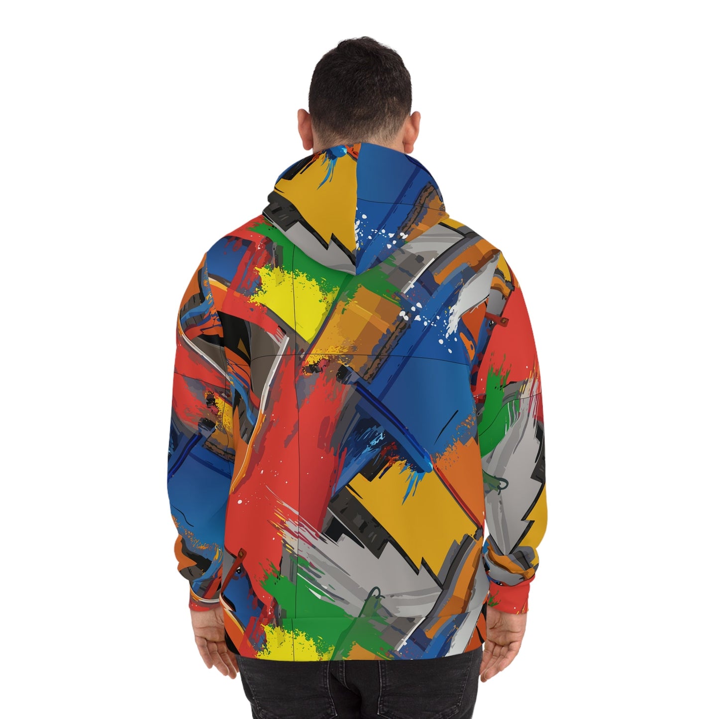 Primary Palette Splash AOP Hoodie – Bold Abstract Art Streetwear