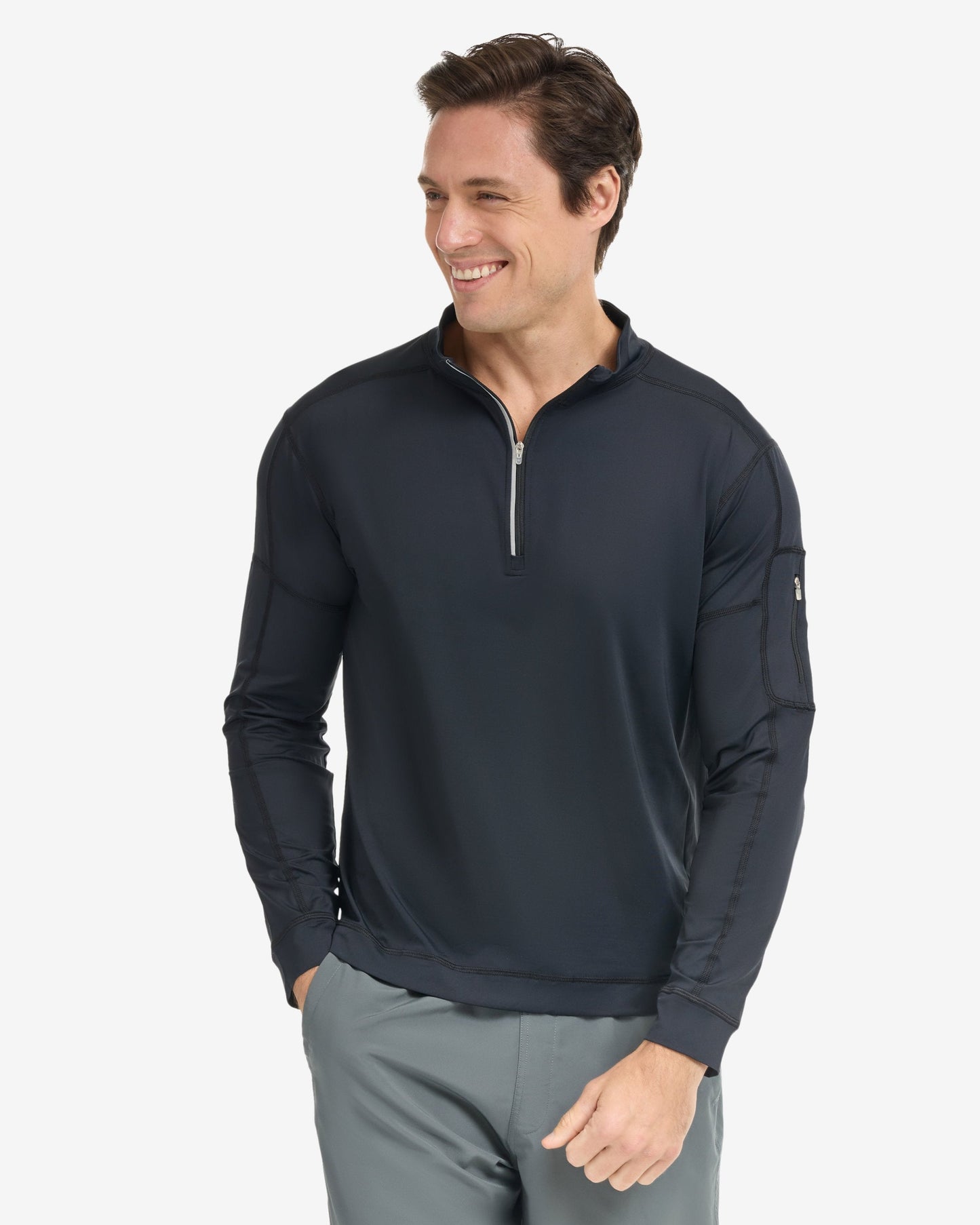 MEN'S MOCK ZIP TOP (12001)