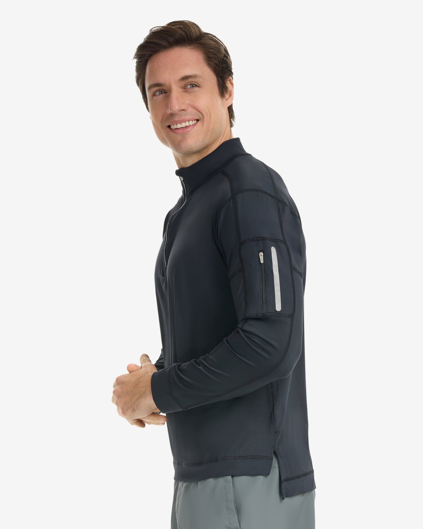 MEN'S MOCK ZIP TOP (12001)