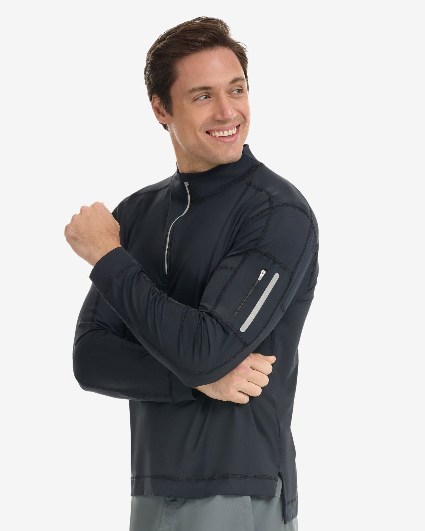 MEN'S MOCK ZIP TOP (12001)