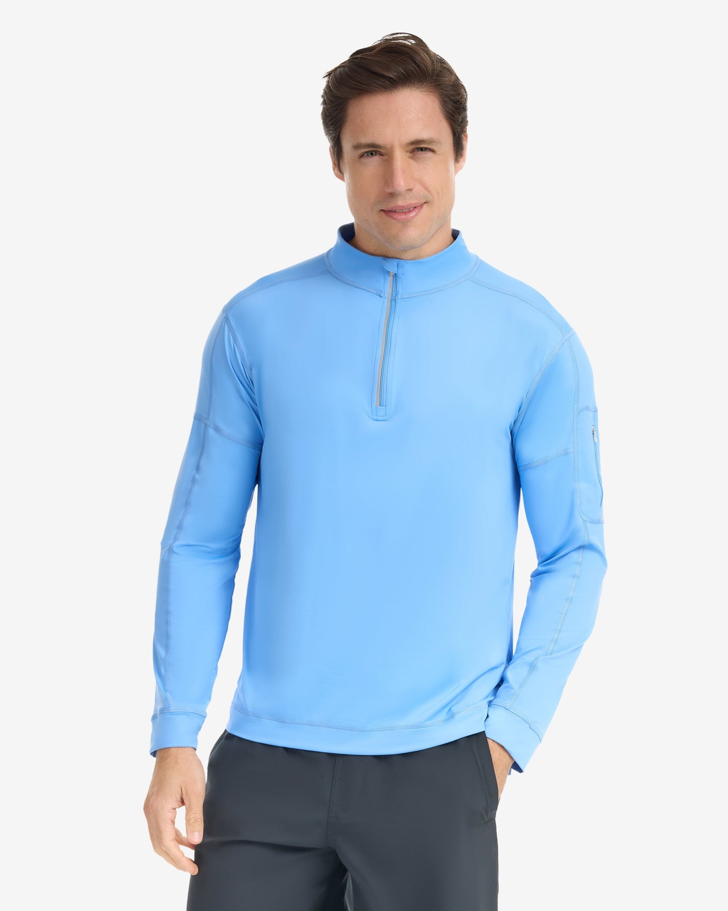 MEN'S MOCK ZIP TOP (12001)