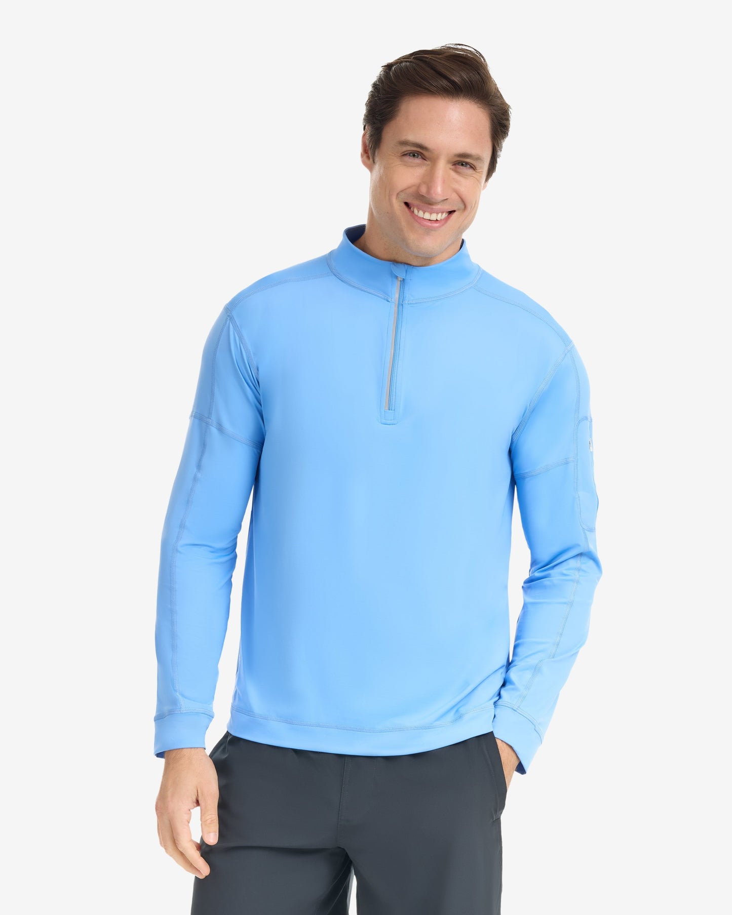 MEN'S MOCK ZIP TOP (12001)