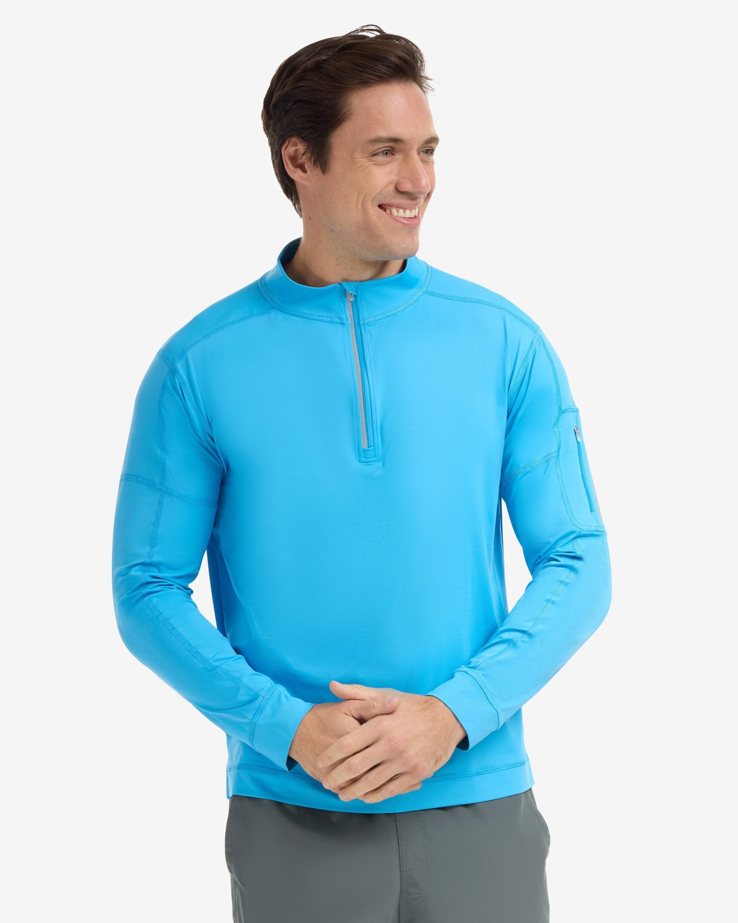 MEN'S MOCK ZIP TOP (12001)