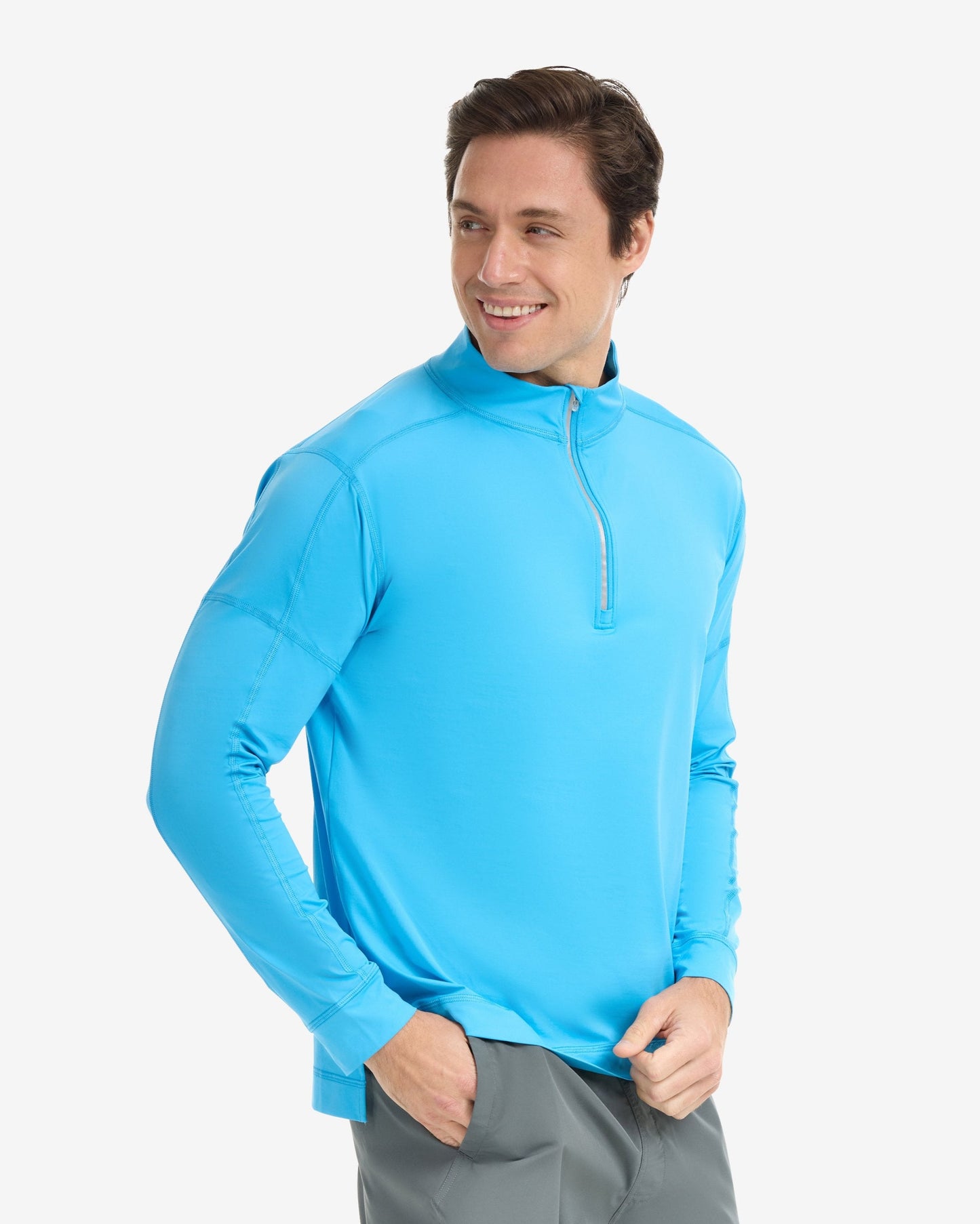 MEN'S MOCK ZIP TOP (12001)