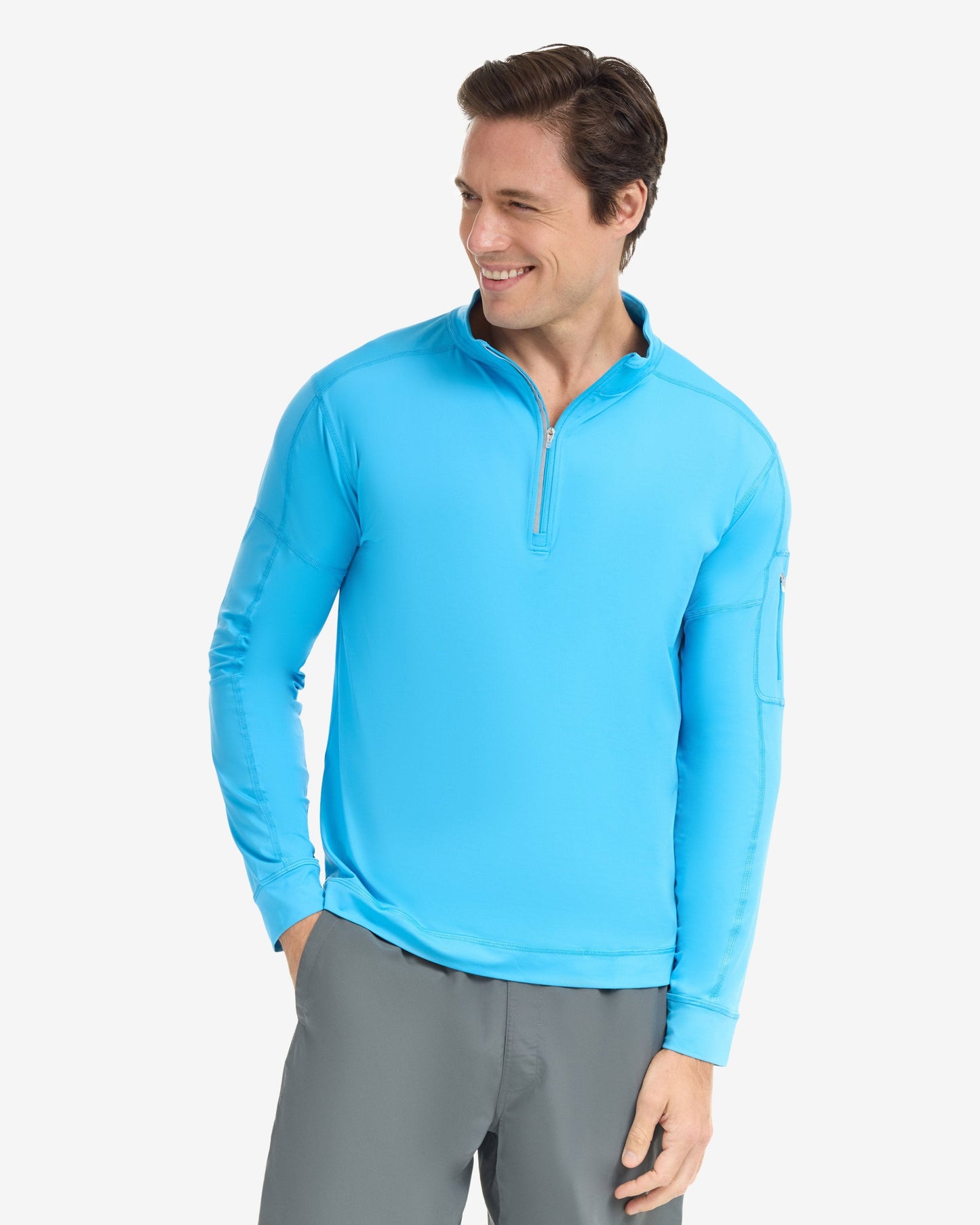 MEN'S MOCK ZIP TOP (12001)