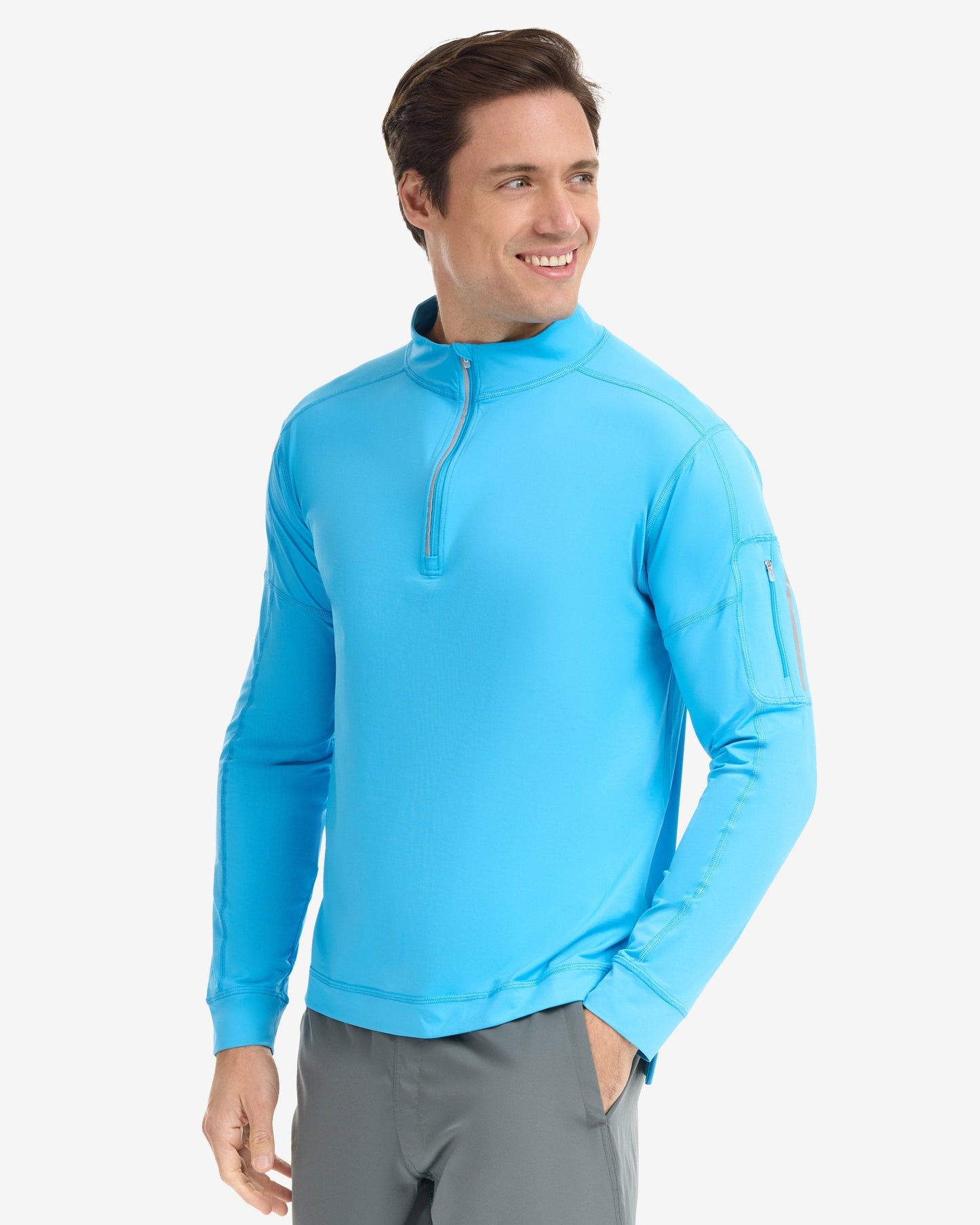 MEN'S MOCK ZIP TOP (12001)