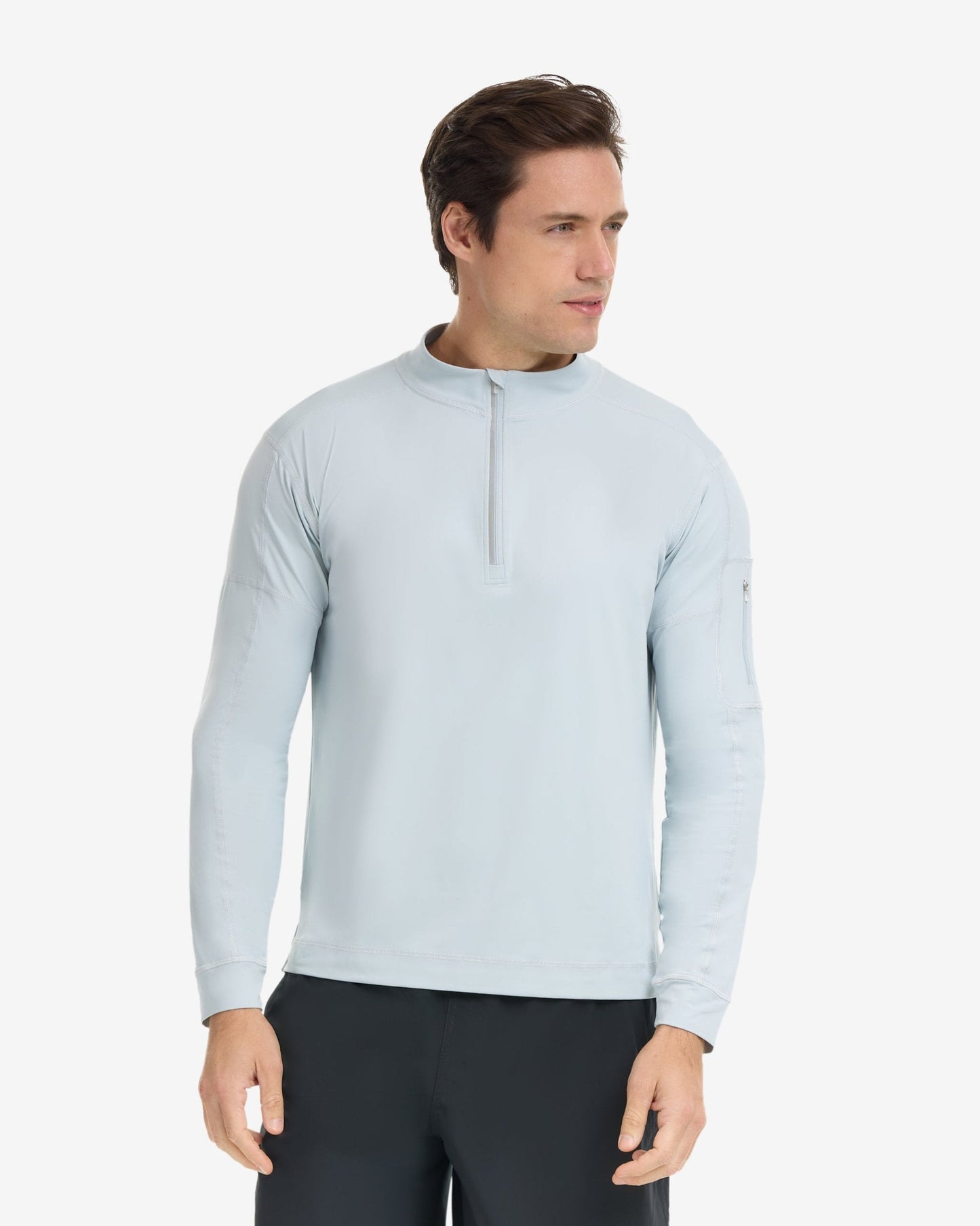 MEN'S MOCK ZIP TOP (12001)