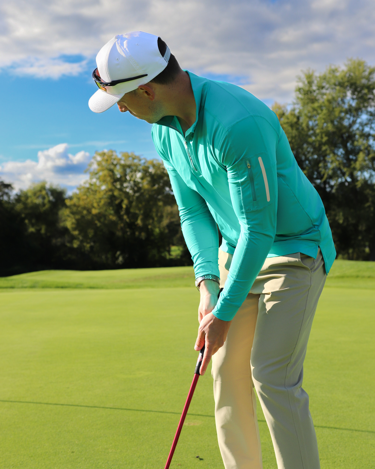 MEN'S MOCK ZIP TOP (12001)