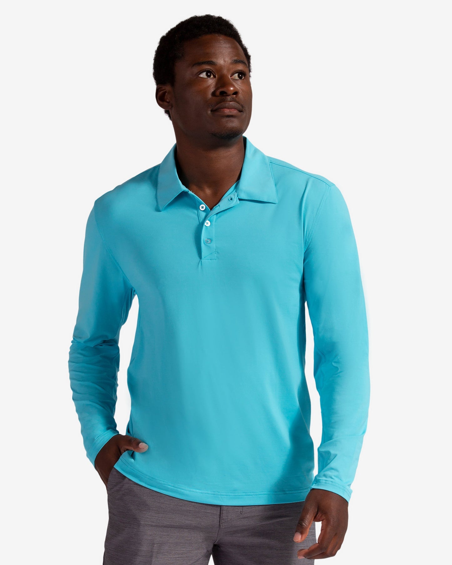 CLEARANCE - MEN'S LONG SLEEVE COLLARED SHIRT (12004C)