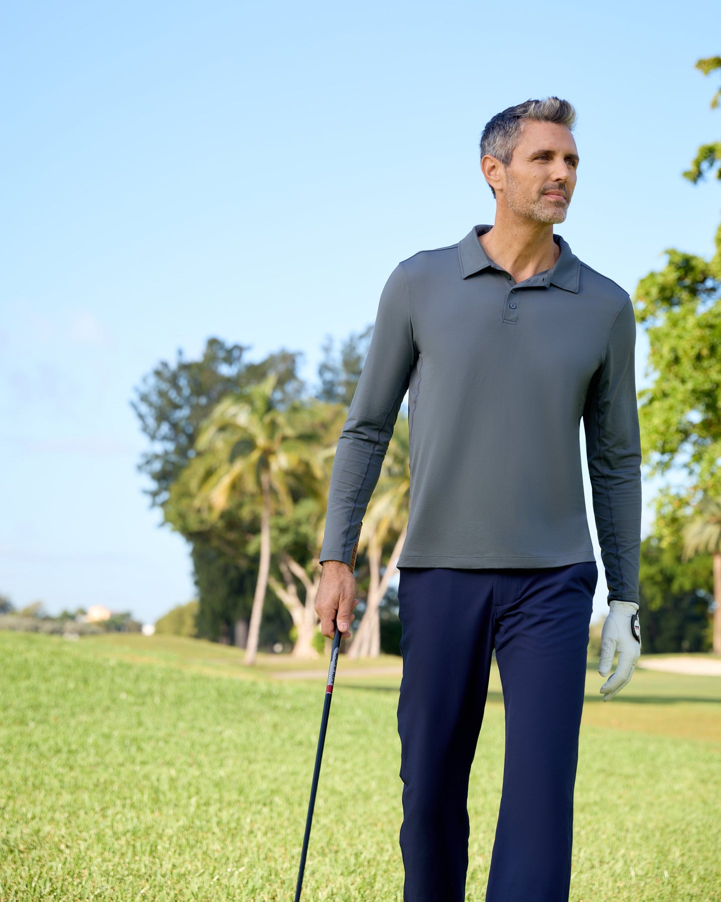 MEN'S LONG SLEEVE COLLARED SHIRT (12004)