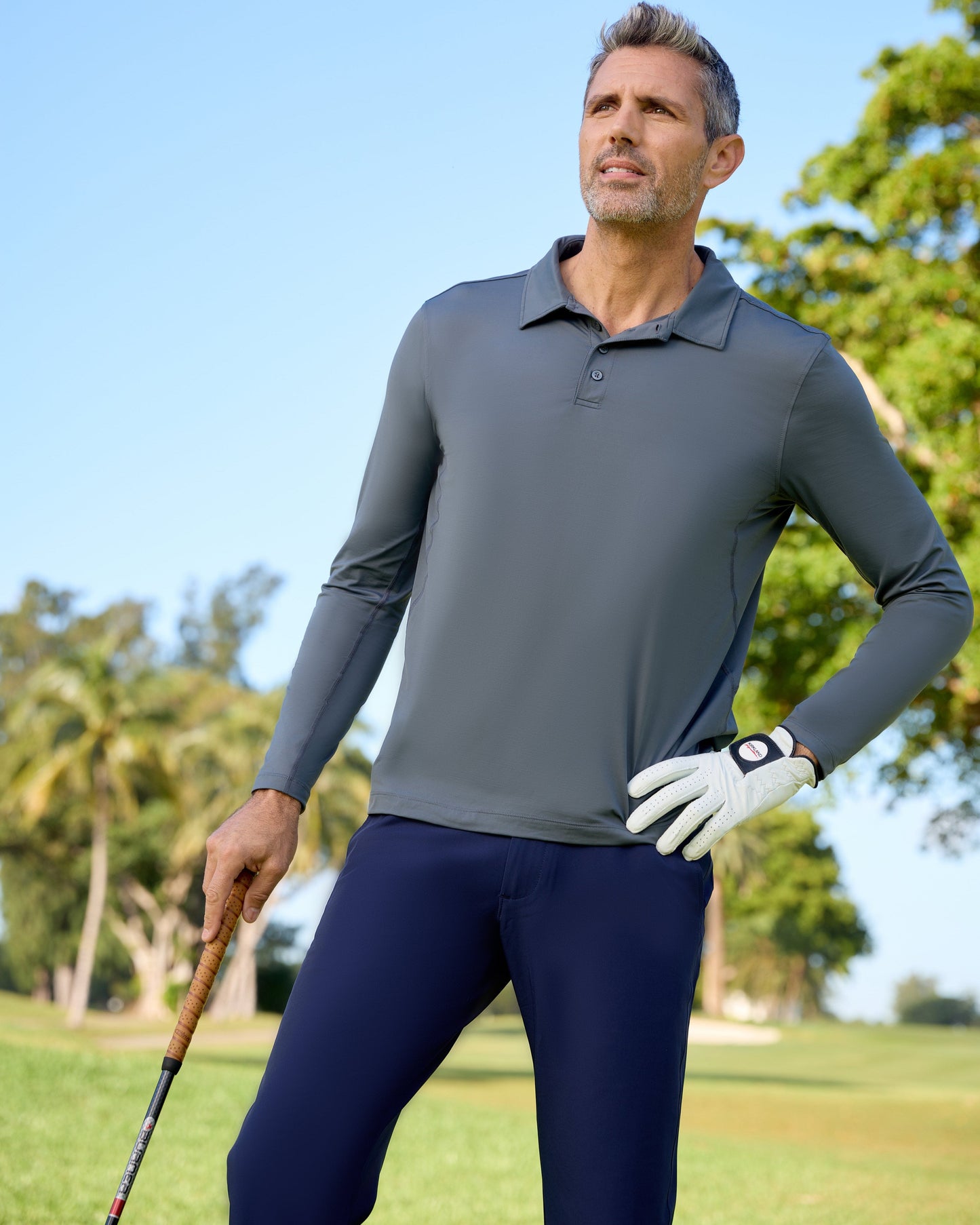 MEN'S LONG SLEEVE COLLARED SHIRT (12004)