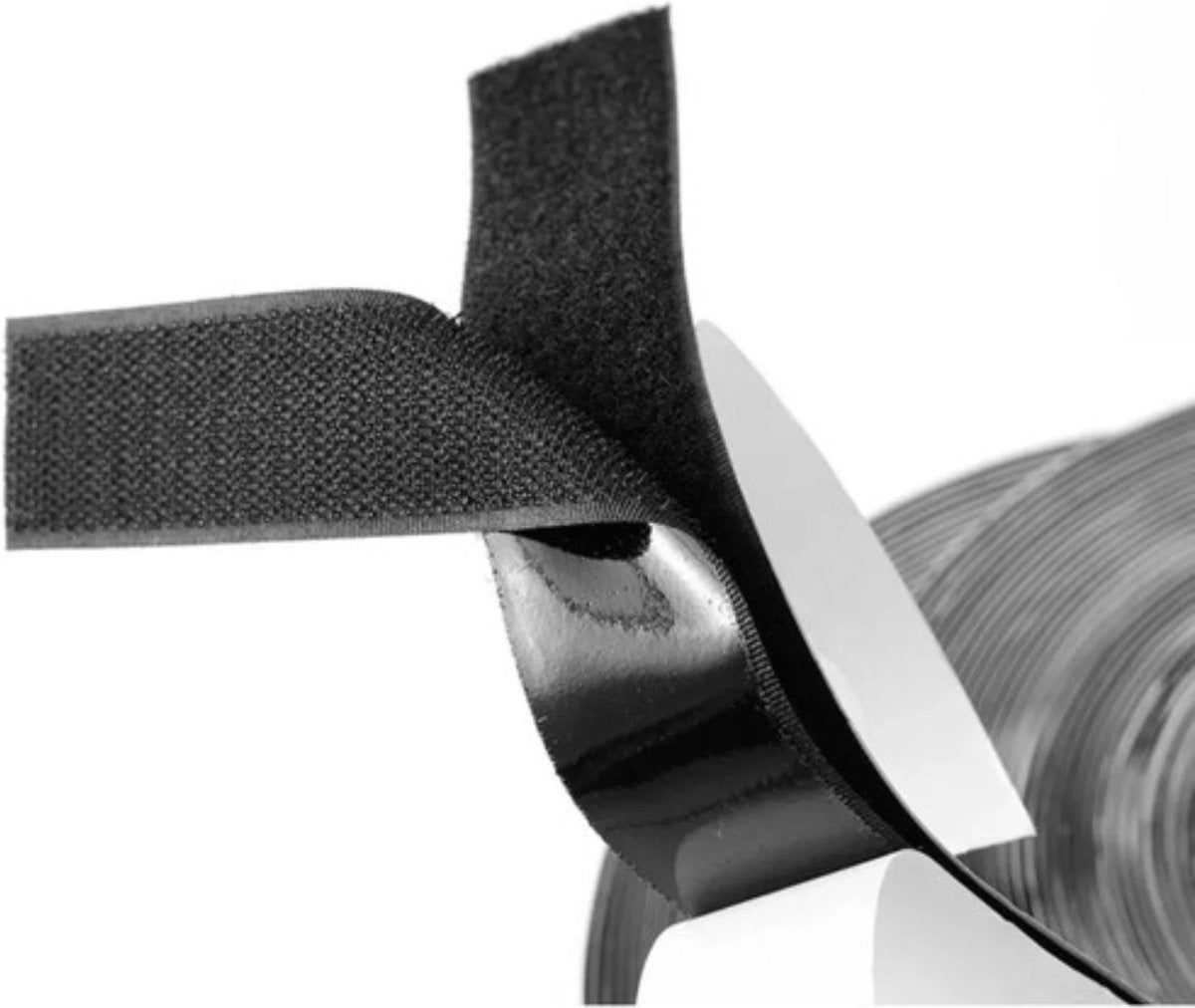 Ruhhy Zelfklevende Klittenband 5m x 2,5cm - Sterk en Veelzijdig voor Elke Toepassing