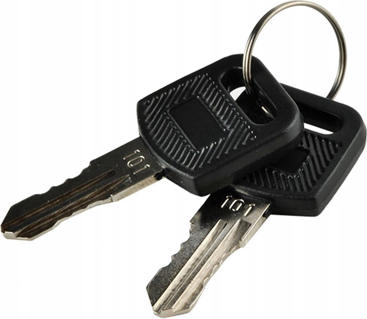 brievenbus zwart - 2 sleutels - met bevestigingsklep