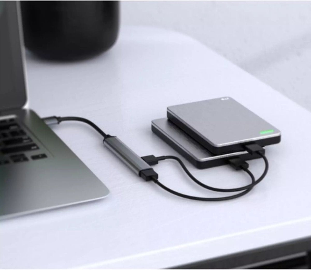 USB Hub - 4 poorten - 1 x 3.0 + 3 x 2.0 - USB Splitter