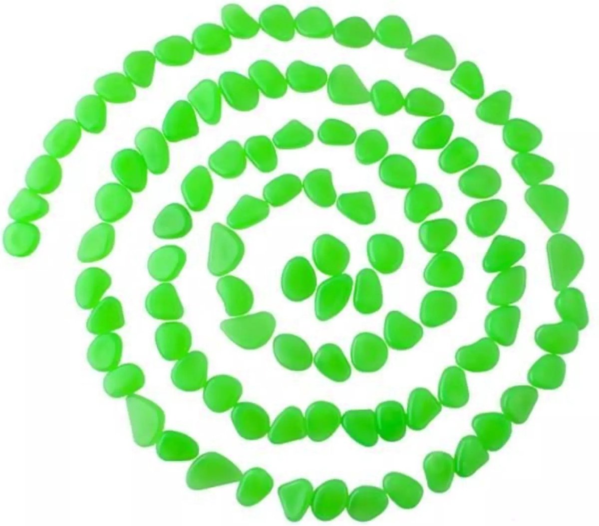 Gardlov Glow-in-the-dark Stenen - set van 100 stuks - Groen