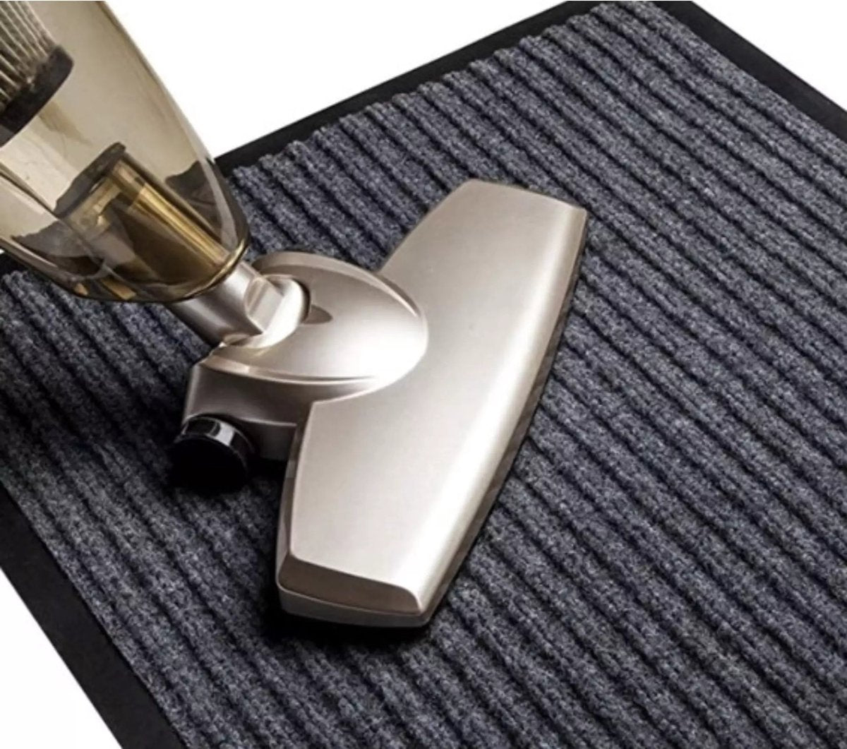 Ruhhy Deurmat 60X90 cm - Antislip en Veilig - Perfect voor Binnen en Buiten - Grijs Zwart