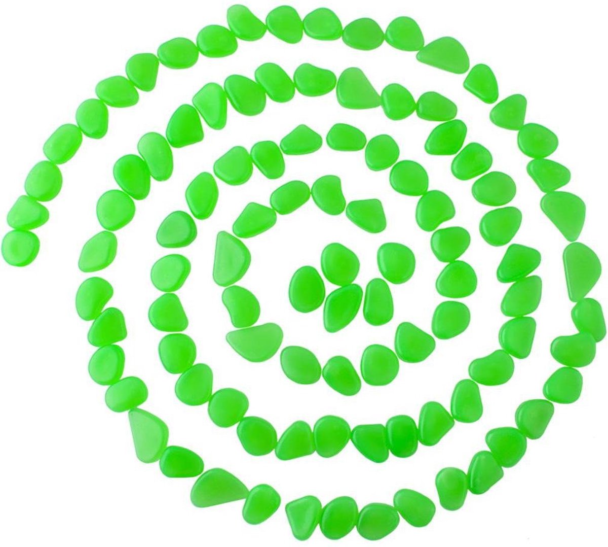 Gardlov Glow-in-the-dark Stenen - set van 100 stuks - Groen