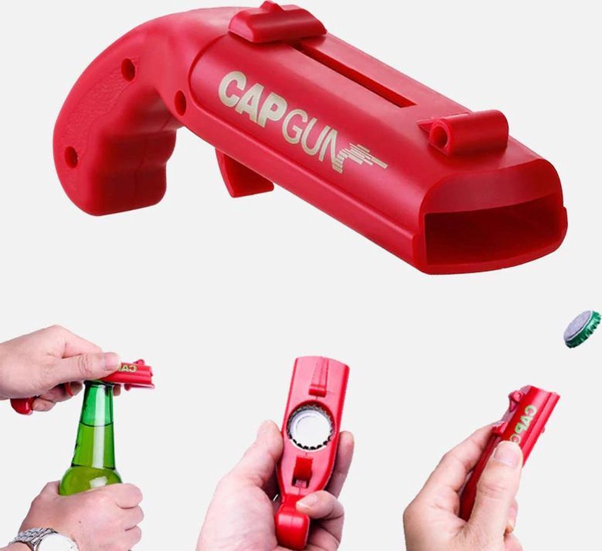 Capgun - Flesopener Dop shieter - Meerdere kleuren beschikbaar