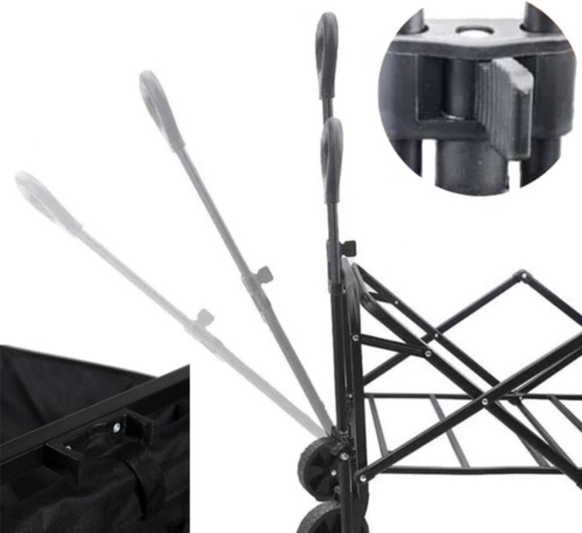 Gardlov Opvouwbare Transportkar - 100 kg Draagkracht, Draaibare Wiele