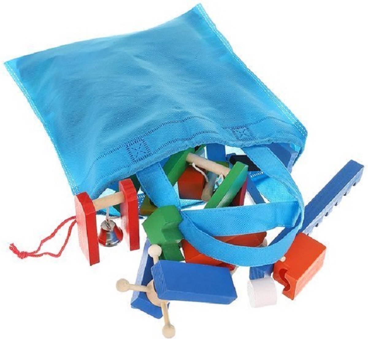 Extra Grote Domino Set van Hout - 1131 Delig met 1080 Domino Stenen & 45 Elementen - Vloerspel - voor Kinderen en Volwassenen - Verjaardag Cadeau Jongens en Meisjes