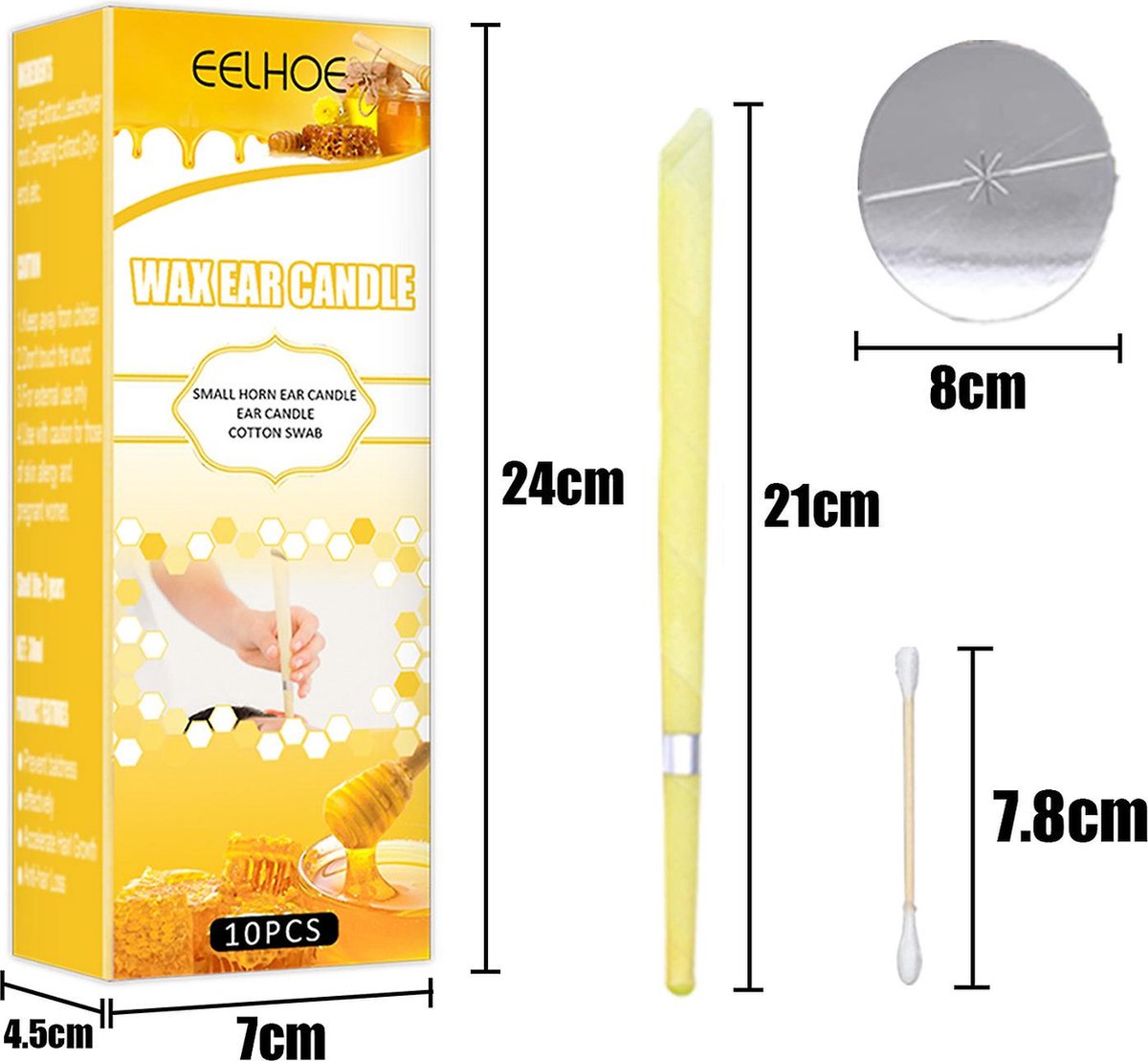 Oorreiniging en Ontspanning met Oorkaarsen - Set van 20 stuks