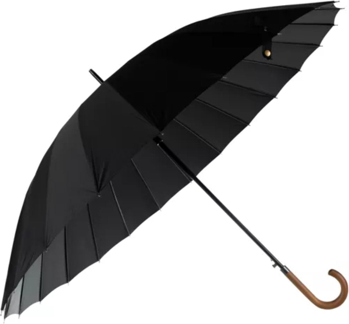 Luxe Smid Stormparaplu - Klassieke Paraplu - Doorsnee 124cm - Paraplu Zwart - Musthave