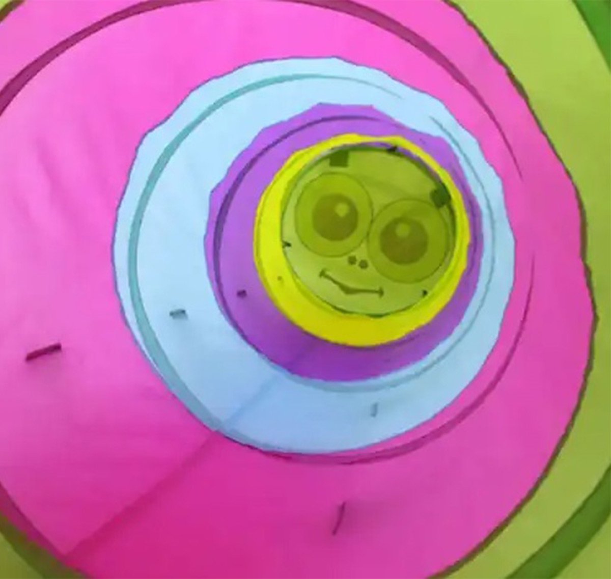 Speeltunnel met Deksel en Opbergtas - Kruiptunnel - Kinderspeelgoed/Binnenspeelgoed / Buitenspeelgoed - Rups - 180 x 45 cm