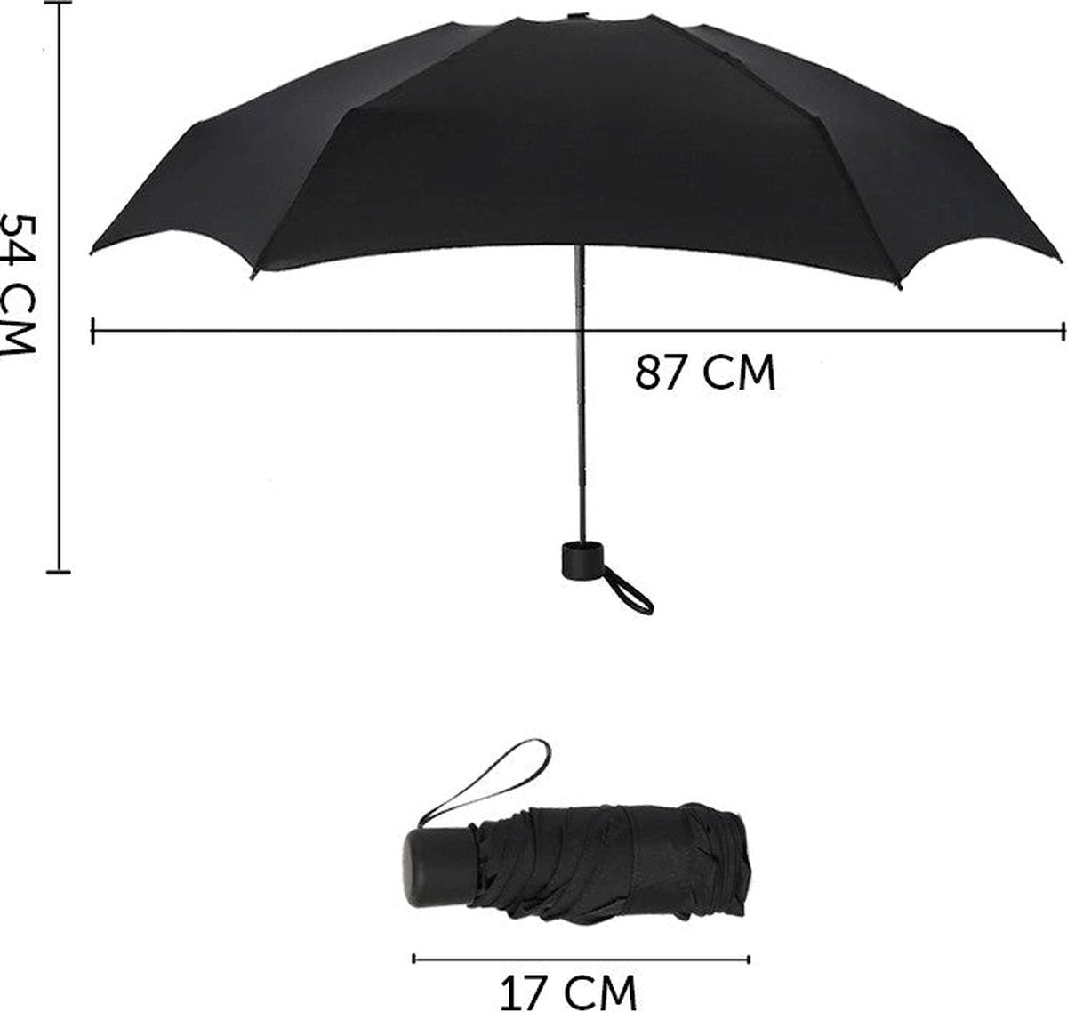 Opvouwbare Mini Paraplu - Diverse Kleuren Beschikbaar