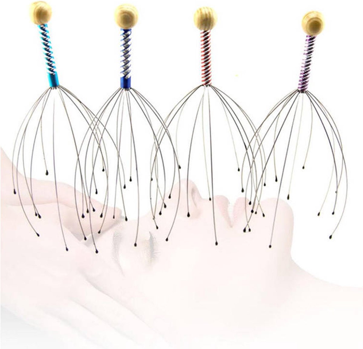Hoofdmassage spin - 23 cm - Anti stress – Anti jeuk - Massage - kerstcadeau