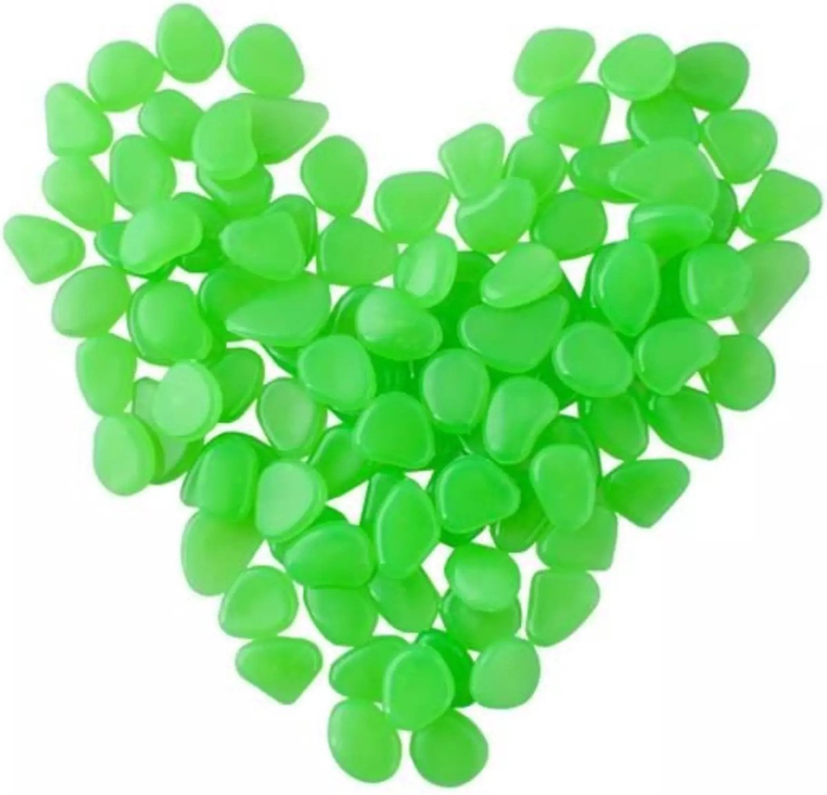 Gardlov Glow-in-the-dark Stenen - set van 100 stuks - Groen
