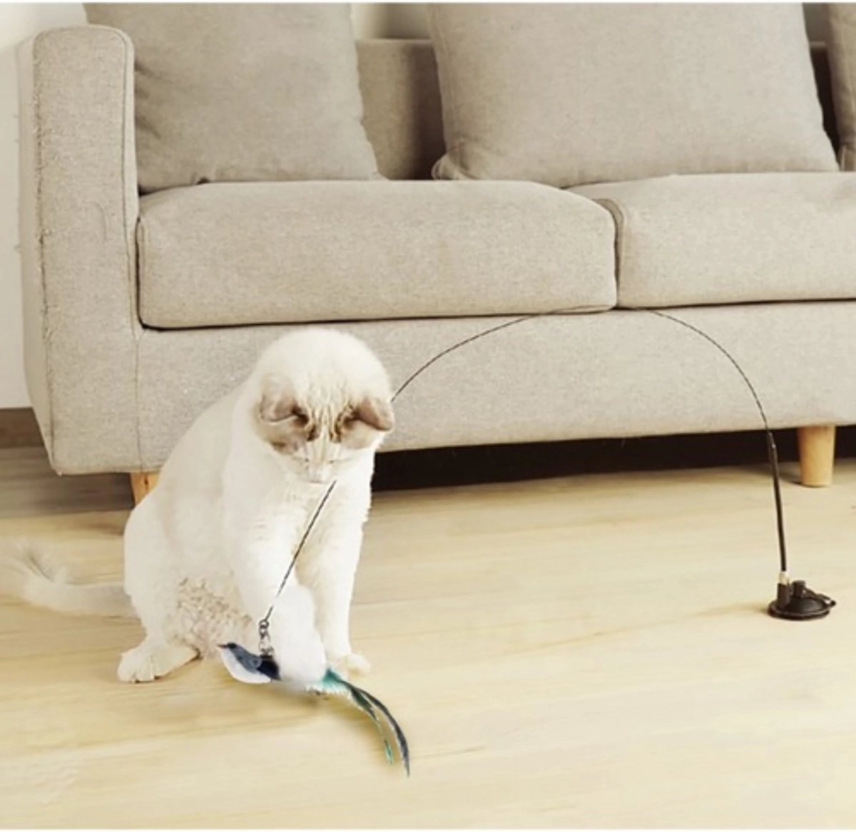 Purlov Kattenspeelgoed met Zuignap: Stimuleer de Jachtinstincten van Uw Kat