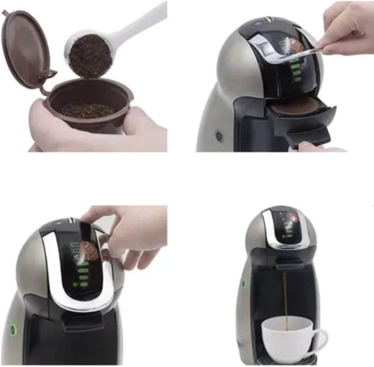 Ruhhy Dolce Gusto Compatibele Koffiecapsules - 6-Pack Herbruikbaar!