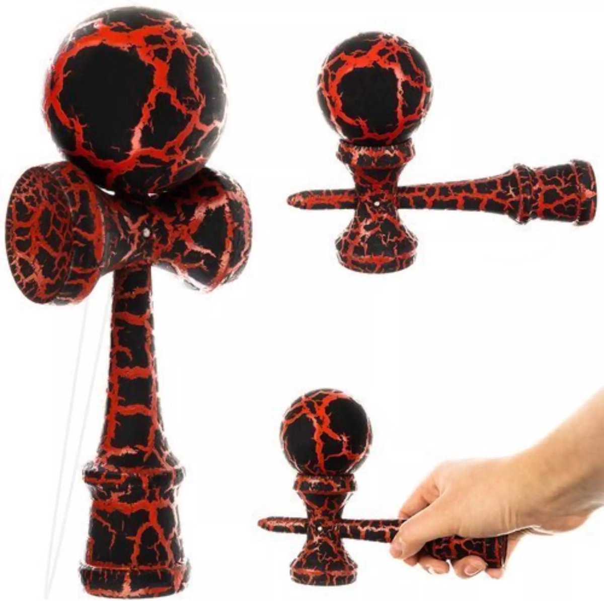 Kendama Houten behendigheidsspel - rood