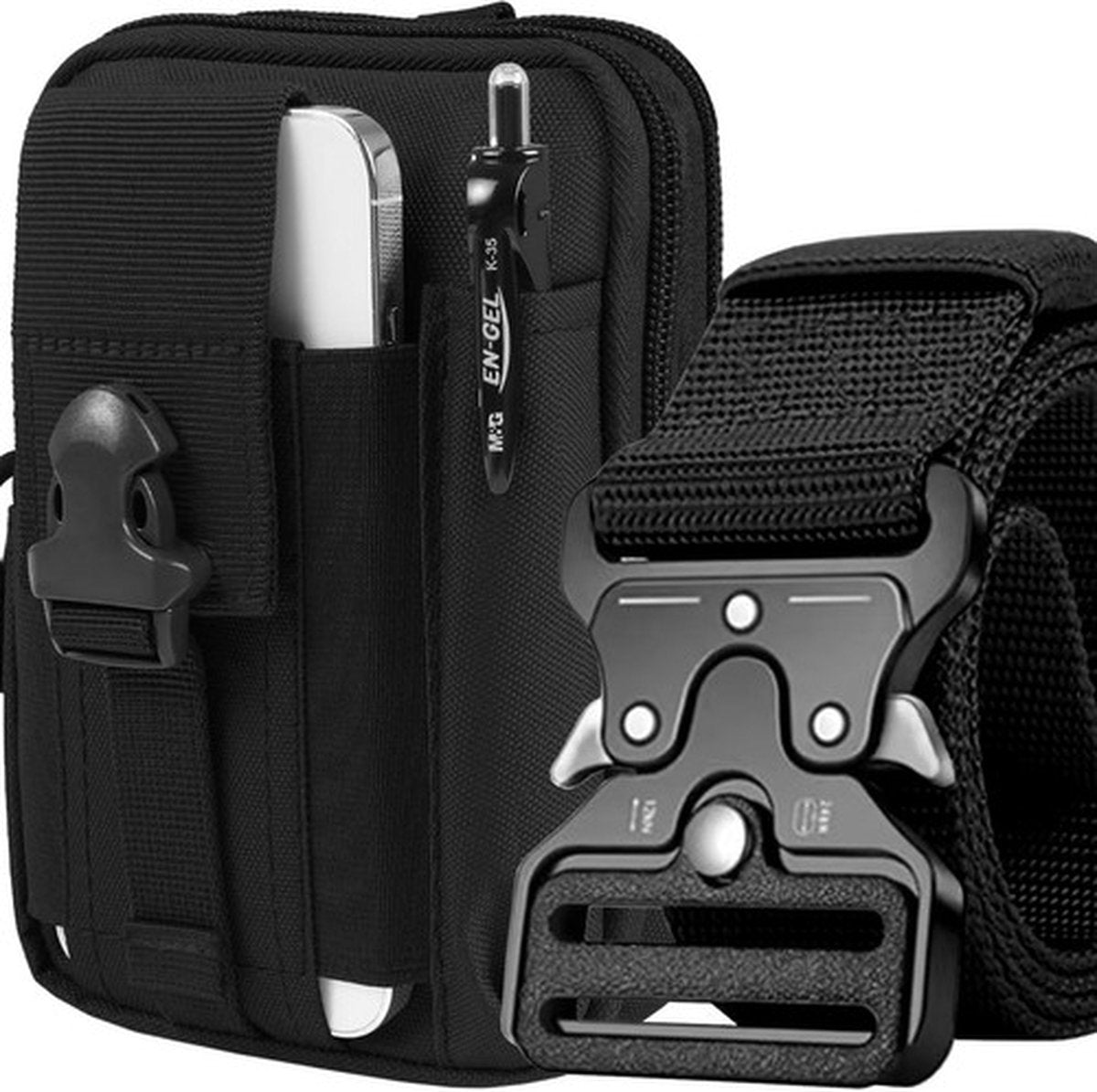 Tactische Reis Heuptas + Tactical Riem - Zwart