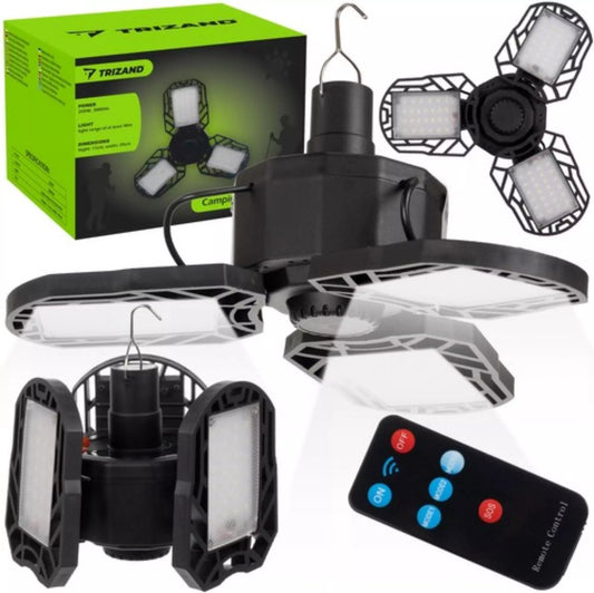 Trizand Solar Campinglamp - 3000 lm, 4 Lichtmodi & Oplaadbaar