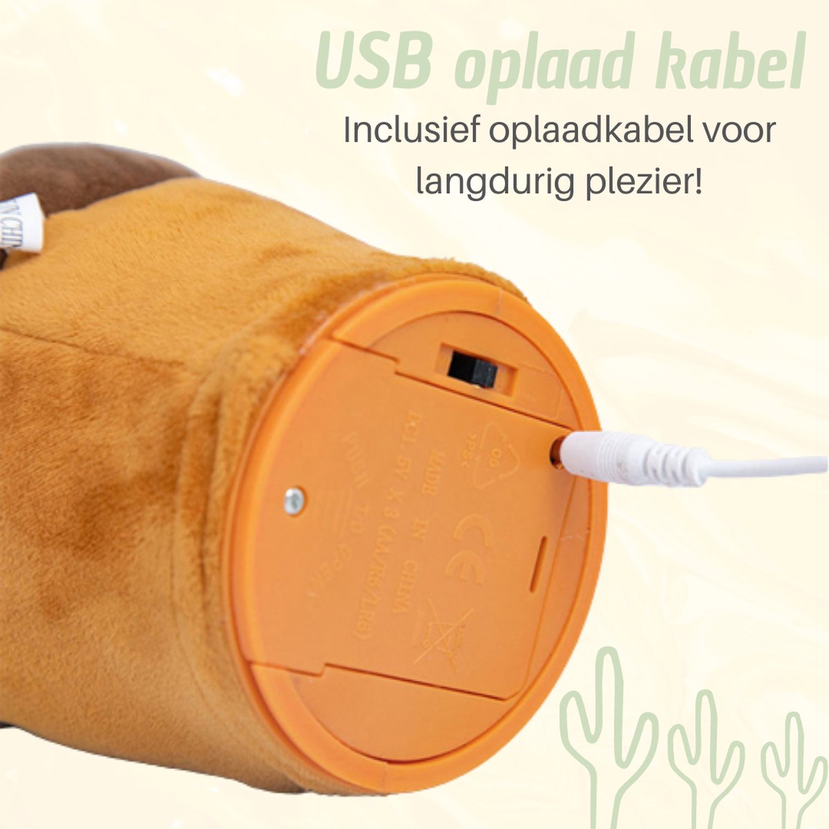 Oplaadbare Dansende Cactus Met 120 TikTok Liedjes Incl. USB - Pratende Cactus - Dancing Cactus - Cactus Speelgoed