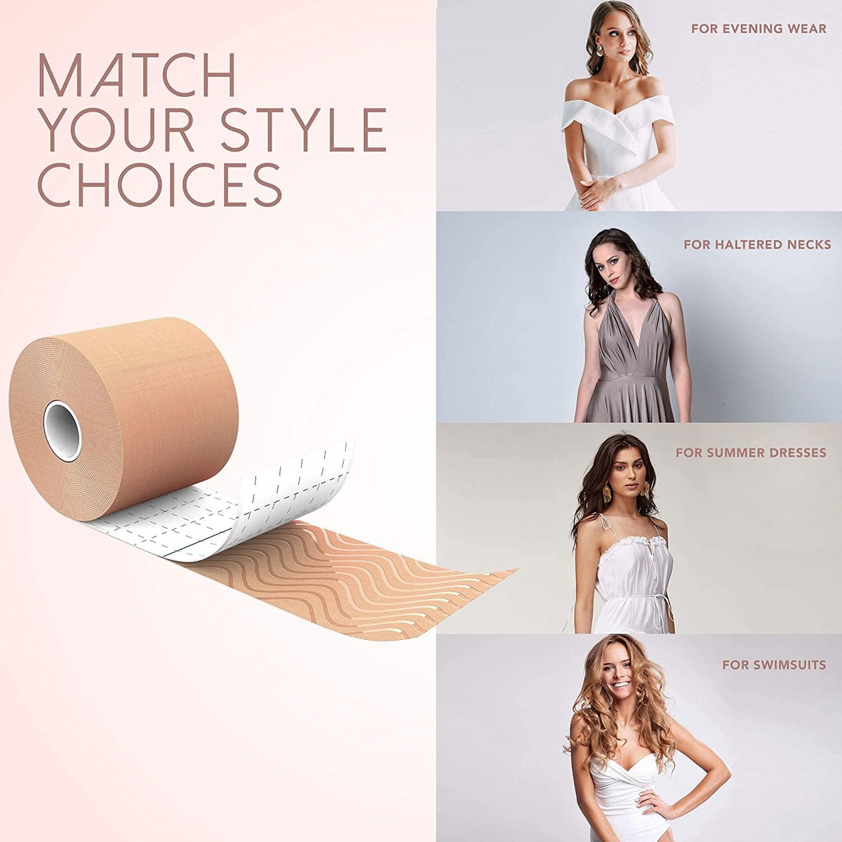 Soulima Borstliftende/Ondersteunende Tape - 5 meter - Beige