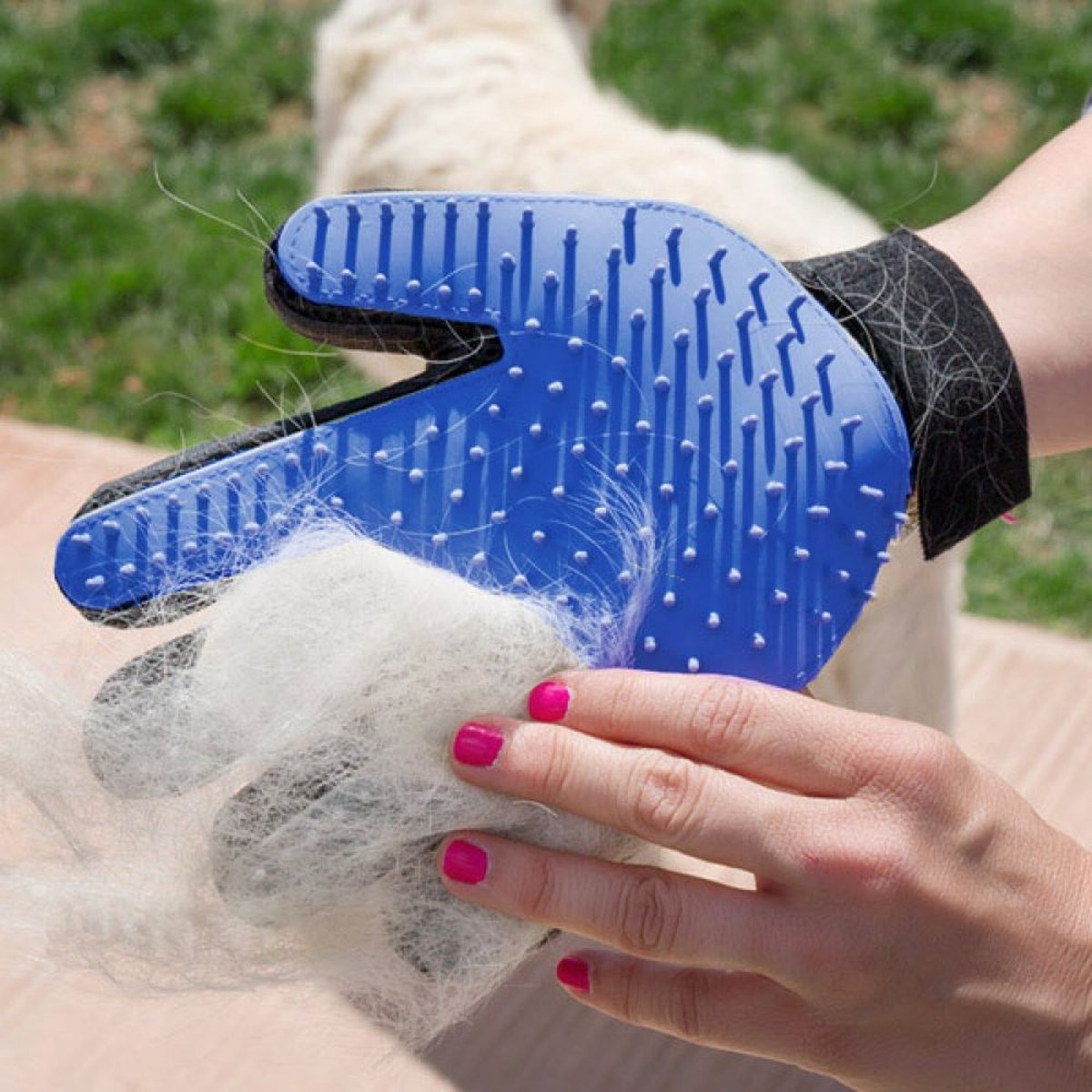 Dierenborstel - Poetshandschoen Voor Dierenhaar