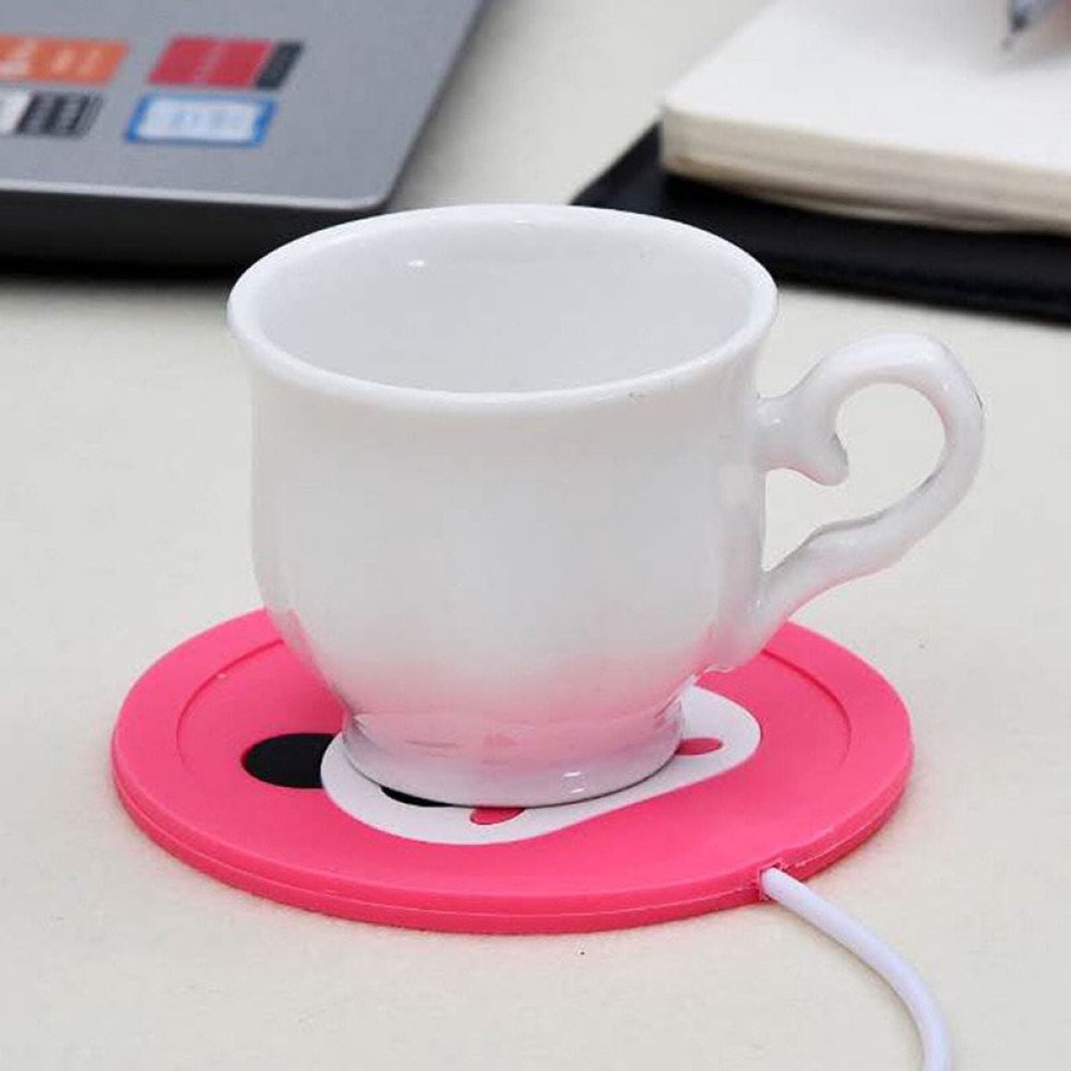 USB Beker Verwarmer - Pink Panda