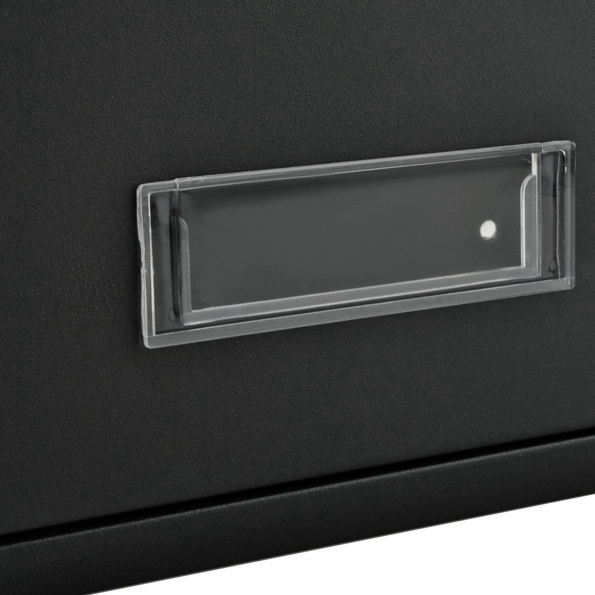 brievenbus zwart - 2 sleutels - met bevestigingsklep