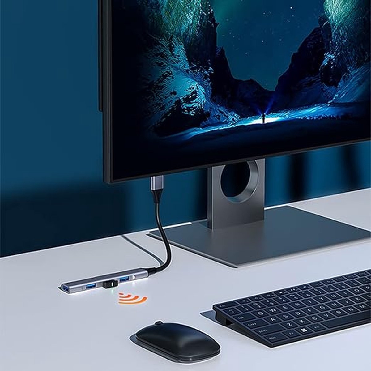 USB Hub - 4 poorten - 1 x 3.0 + 3 x 2.0 - USB Splitter