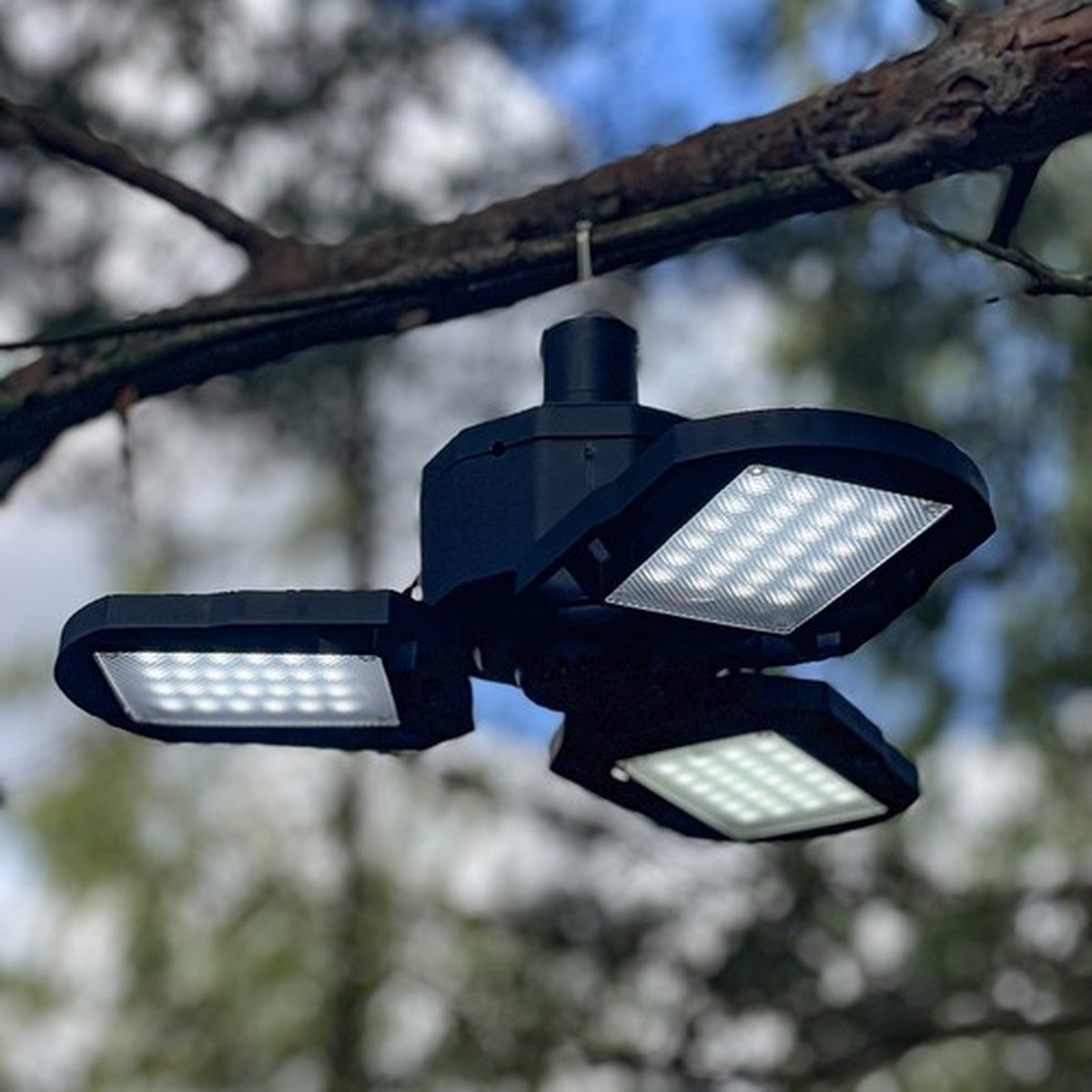 Trizand Solar Campinglamp - 3000 lm, 4 Lichtmodi & Oplaadbaar